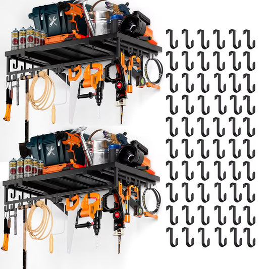 2PCS Tool Box Organizer Wall Mount, with 30 Hooks