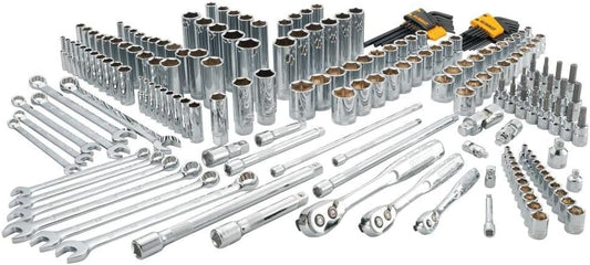 Mechanics Tools Kit and Socket Set, 204-Piece