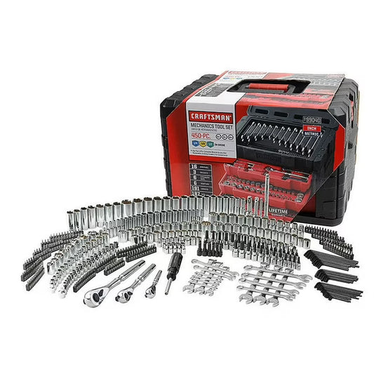450 Piece Mechanic's Tool Set With 3 Drawer Case